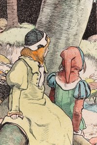 Die Kinder im Wald, ca. 1900 (Detail) von John Hassall