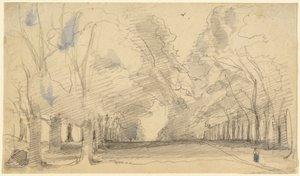 Allee von Bäumen von John Hayter