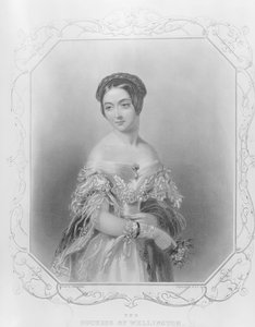 Elizabeth Wellesley, Herzogin von Wellington, graviert von William und Francis Holl von John Hayter
