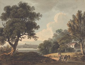 Landschaft mit Fernblick auf London von John Henry Campbell