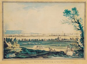 Blick auf Ringsend vom Merrion Square, Dublin von John Henry Campbell