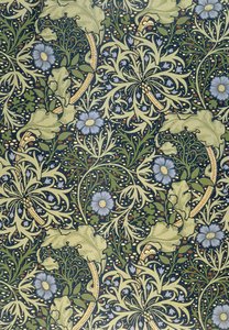 Seetang-Tapete, entworfen von John Henry Dearle (1860-1932) für Morris and Company, 1901