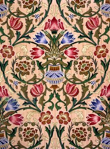 Einzelstiel-Tapetendesign, 1905 von John Henry Dearle