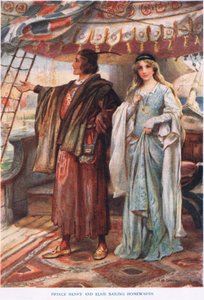 Prinz Heinrich und Elsie segeln nach Hause von John Henry Frederick Bacon