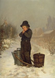 Er wärmt seine Hände, 1867