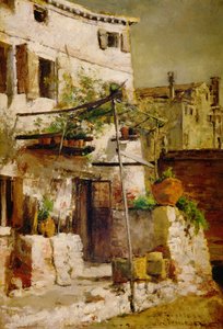 Eine venezianische Szene, 1877 von John Henry Twachtman