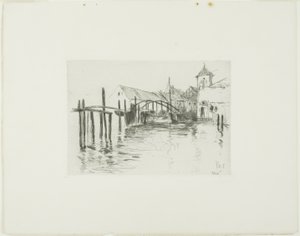 Dock in Newport von John Henry Twachtman
