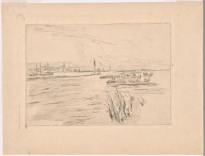Holländische Deiche von John Henry Twachtman