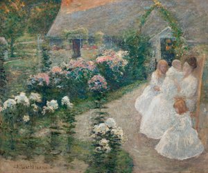 Auf der Terrasse, ca. 1890-1900