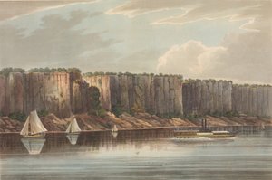 Die Palisaden Nr. 19 aus dem Hudson River Portfolio, 1823-24 von John Hill
