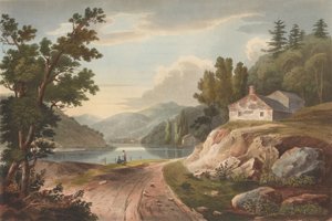 Ansicht in der Nähe von Fishkill Nr. 17 des Hudson River Portfolios, 1823-24 von John Hill