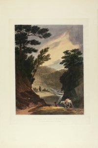 Ansicht in der Nähe der Schuylkill-Fälle, Pennsylvania, Platte fünf der ersten Nummer von Picturesque Views of American Scenery