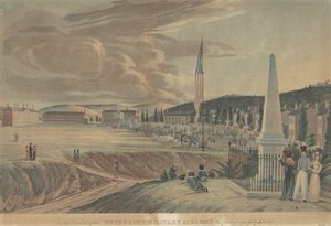 Militärakademie der Vereinigten Staaten, Blick nach Süden von John Hill, after George Catlin
