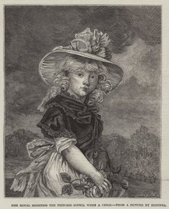 Ihre Königliche Hoheit Prinzessin Sophia als Kind von John Hoppner