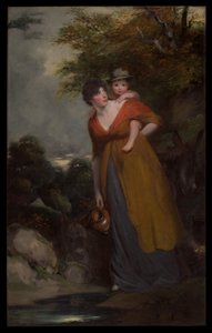 Mrs. Richard Brinsley Sheridan (Hester Jane Ogle, 1775/76-1817) und ihr Sohn (Charles Brinsley Sheridan, 1796-1843) von John Hoppner