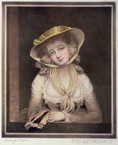 Porträt von Sophia Western, graviert von J.R. Smith, 18. Jahrhundert