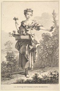 Das Blumenmädchen Fanchonette, 1741-63 von John Ingram