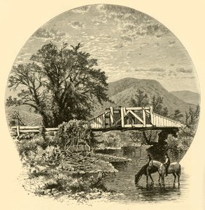 Alte Brücke, Blackberry River, in der Nähe von Canaan