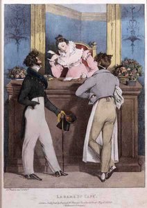 La Dame du Cafe, verlegt von Rodwell & Martin von John James Chalon