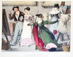 Les Dames Artistes, veröffentlicht von Rodwell und Martin, 1820