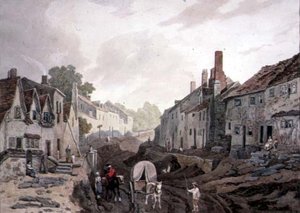 Straßenszene, Erith, Kent von John James Chalon