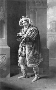 Edmund Kean in Richard der Dritte, Akt IV, Szene IV, von William Shakespeare, graviert von C. Turner von John James Halls