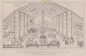 Skizze der Anordnungen im Klassenzimmer von Dr. D. B. Reid, Roxburgh Place, Edinburgh (Stich) von John Johnstone