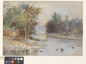 Ohne Titel (Bach im Herbst) von John Joseph Enneking