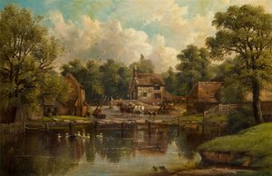Bauernhof in Wood Lane, Handsworth, 1850-1908