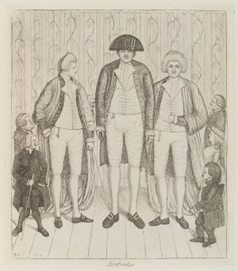 Charles Byrne; James Burnett, Lord Monboddo; William Richardson; John Bell; Baillie Kyd von John Kay von John Kay