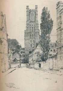 Ely Tower, von Süden, 1924 von John Keppie