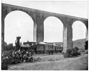 Aquädukt bei Queretaro, Mexiko, Ende des 19. Jahrhunderts von John L. Stoddard