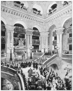 Innenraum der Grand Opera House, Paris von John L. Stoddard