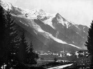 Mont Blanc von der Schweiz aus, 1893