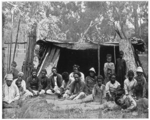 Einheimische von Queensland, Australien, spätes 19. Jahrhundert