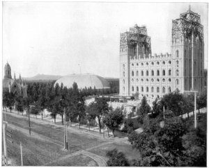 Neuer Mormonentempel, Salt Lake City, Utah, spätes 19. Jahrhundert