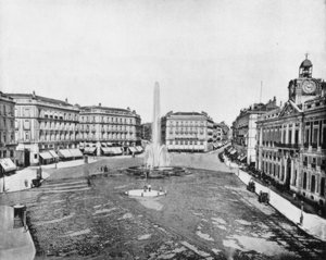 Puerta Del Sol, Madrid, Spanien, Ende des 19. Jahrhunderts
