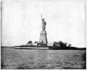 Freiheitsstatue, New Yorker Hafen, späte 19. Jahrhundert
