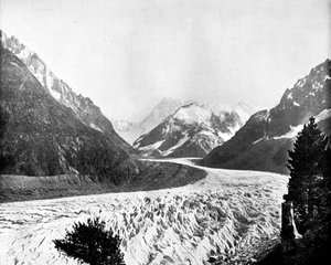 Der Mer de Glace, Schweiz, 1893