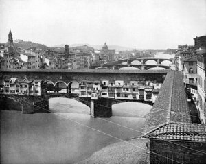 Die Ponte Vecchio, Florenz, Italien, 1893