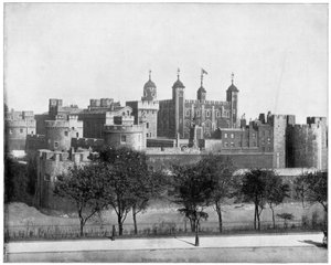 Der Tower von London, England, spätes 19. Jahrhundert von John L. Stoddard