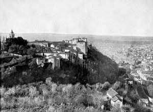 Blick auf die Alhambra, Granada, Spanien, 1893