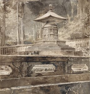 Das Grab von Iyeyasu Tokugawa, 1888