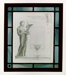 Dies war ein Zweig, an dem der Vogel hing von John La Farge
