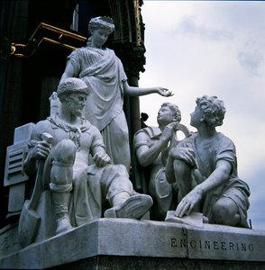 Ingenieurwesen, Skulpturengruppe vom Albert Memorial, fertiggestellt 1876