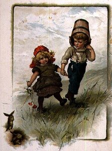 Jack und Jill, aus einem illustrierten Kinderreimbuch