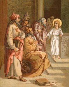 Jesus als Junge im Tempel