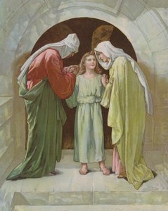 Josef und Maria finden Jesus im Tempel