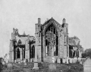 Melrose Abtei in Schottland, ca. 1890