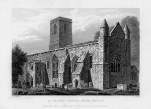 St. Peters Kirche, von Südosten, Oxford, 1833